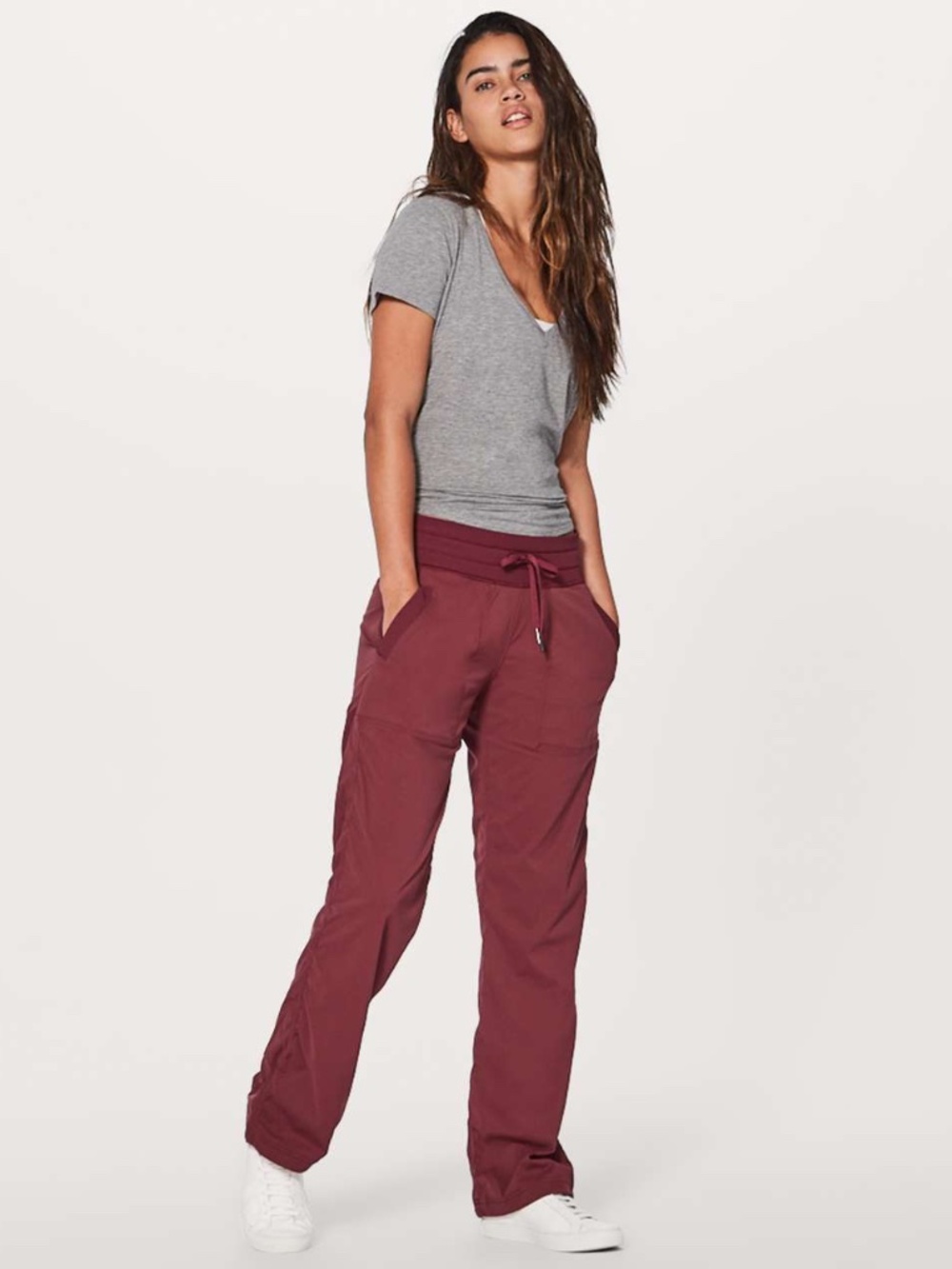 Lululemon dance studio pants, regular size 6 berry wine
